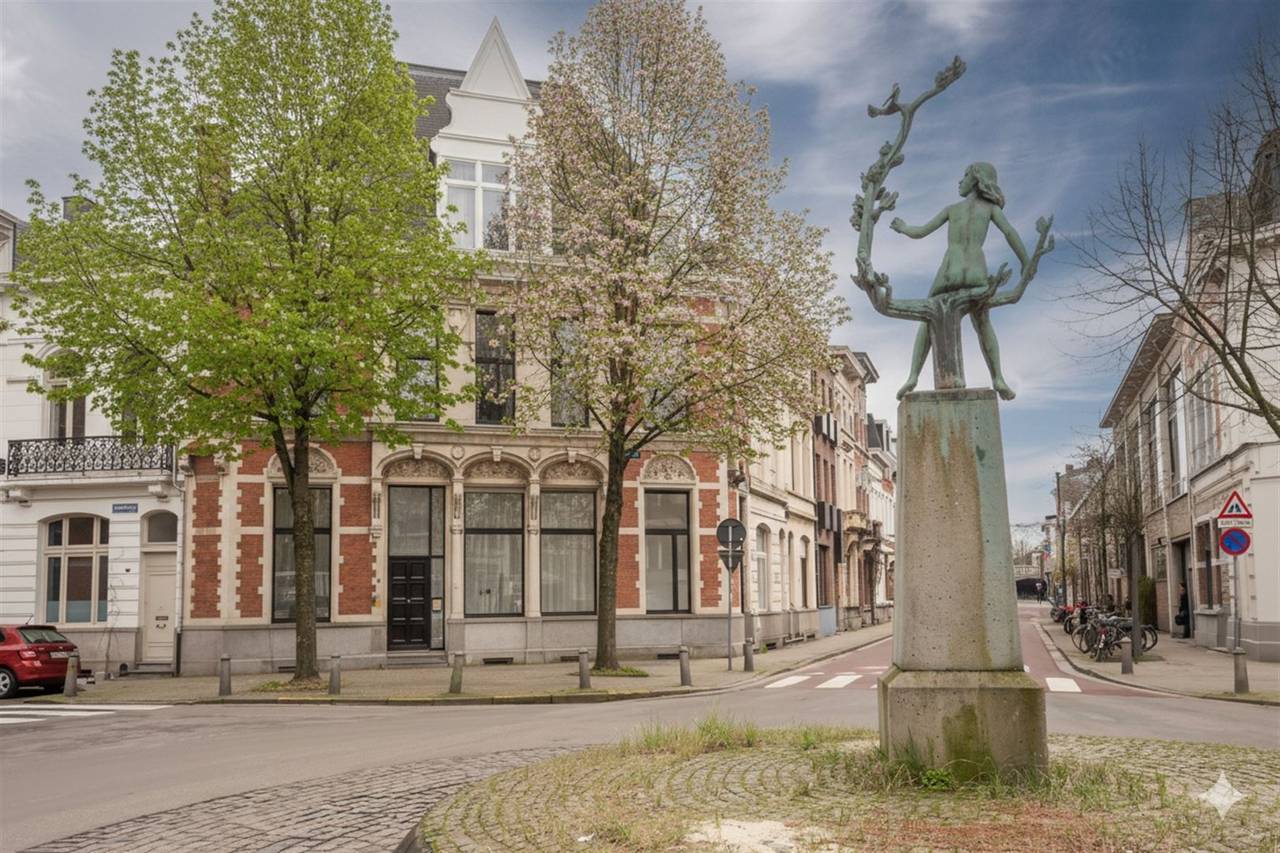 Straatbeeld en gevels aan Door Verstraeteplaats in Antwerpen, de omgeving van het vestigingsadres